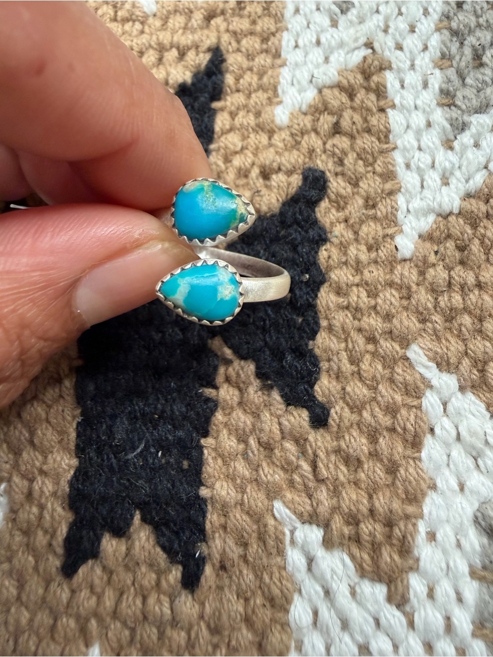 Kingman sterling silver adjustable ring